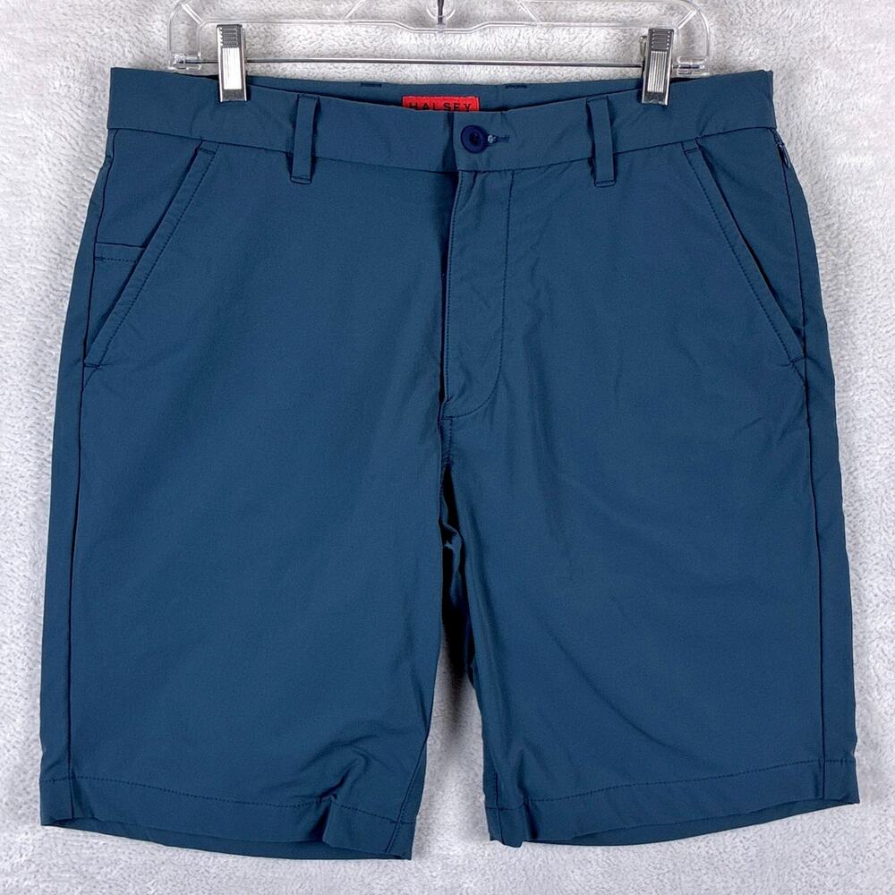Halsey Shorts Mens 33 (34) Navy Nylon Water Resistant Performance Preppy Golf